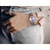 image:imageJessica Simpson Womens Leather Band Watch Octagon Faceted Crystal Dial Classic Quartz Movement Stylish Dress Watch for WomenSilver