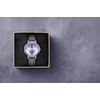 image:imageJessica Simpson Womens Leather Band Watch Octagon Faceted Crystal Dial Classic Quartz Movement Stylish Dress Watch for WomenSilver