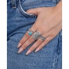 image:imageJessica Simpson Womens Ring Set Size 69  4 or 5PieceSilver