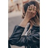 image:imageJessica Simpson Womens Silver Adjustable Ring Watch  Crystal Bezel Quartz Analog Mini Dial Stretch Band Fashion Jewelry AccessoryGold