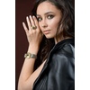 image:imageJessica Simpson Womens Silver Adjustable Ring Watch  Crystal Bezel Quartz Analog Mini Dial Stretch Band Fashion Jewelry AccessoryGold