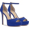 image:imageJessica Simpson Womens Sohilea Platform Peep Toe PumpBlue Royale Supreme Microsuede