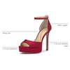 image:imageJessica Simpson Womens Sohilea Platform Peep Toe PumpChili Pepper Satin