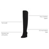 image:imageJessica Simpson Womens Sussta Wide CalfBlack Microsuede Wide Calf
