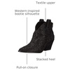image:imageJessica Simpson Zadie 2Black Glitter Gabor