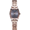 image:imageJessica Simpson Diamond Collection Womens Watch Classic Quartz Metal Band Barrle Faceted Crystal Face Elegant Dress Watch for WomenRose GoldPurple