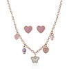 image:imageJessica Simpson Girls Jewelry Set with Charm Necklace and Stud EarringsGold