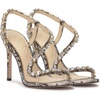 image:imageJessica Simpson Jaycin Embellished Heeled SandalsBlackWhite