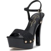 image:imageJessica Simpson Womens Calenta Studded Platform SandalBlack Shimmer