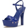 image:imageJessica Simpson Womens Calenta Studded Platform SandalBlue Royale Patent