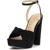 image:imageJessica Simpson Womens Immie Ankle Strap Platform SandalBlack Supreme Microsuede