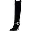 Black Oiled Suede