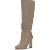 image:imageJessica Simpson Womens Minerva Knee High Slouch BootLight Grey Saddle Stretch Supreme Microsuede