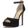 image:imageJessica Simpson Womens Sohilea Platform Peep Toe PumpBlack Supreme Microsuede