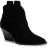 Black Oily Split Suede