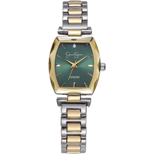 image:imageJessica Simpson Diamond Collection Womens Watch Classic Quartz Metal Band Barrle Faceted Crystal Face Elegant Dress Watch for WomenGold