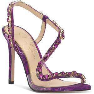 image:imageJessica Simpson Jaycin Embellished Heeled SandalsAmethyst Combo