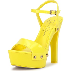 image:imageJessica Simpson Womens Calenta Studded Platform SandalBright Yellow