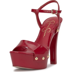 image:imageJessica Simpson Womens Calenta Studded Platform SandalRed Muse