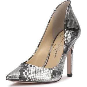 image:imageJessica Simpson Womens Cambredge Dress PumpLipstick7 M USChrome Metallic Snake