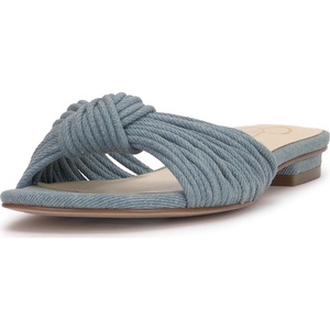 image:imageJessica Simpson Womens Dydra Knotted Flat SandalMedium Blue