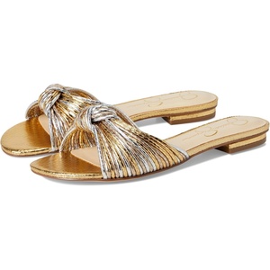 image:imageJessica Simpson Womens Dydra Knotted Flat SandalSilver Combo