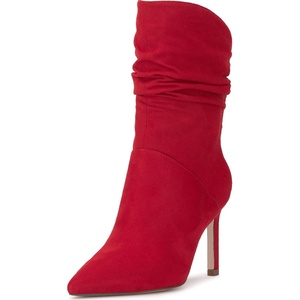 image:imageJessica Simpson Womens Elisti Scrunch High Heel BootieRed Muse