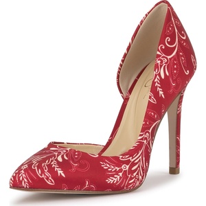 image:imageJessica Simpson Womens Prizma DOrsay PumpRed Multi Paisley Print