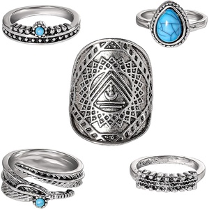 image:imageJessica Simpson Womens Ring Set Size 69  4 or 5PieceSilver