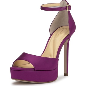 image:imageJessica Simpson Womens Sohilea Platform Peep Toe PumpBayberry Satin