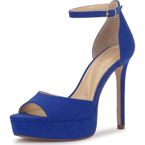 image:imageJessica Simpson Womens Sohilea Platform Peep Toe PumpBlue Royale Supreme Microsuede