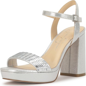 image:imageJessica Simpson womens SkiliaSilver Shimmer Sand
