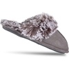 image:imageJessica Simpson Girls Comfy Slippers  Cute Faux Fur Slipon Shoes Memory Foam House SlipperGrey