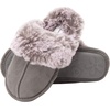 image:imageJessica Simpson Girls Comfy Slippers  Cute Faux Fur Slipon Shoes Memory Foam House SlipperGrey