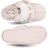 image:imageJessica Simpson Girls Comfy Slippers  Cute Faux Fur Slipon Shoes Memory Foam House SlipperPink