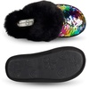 image:imageJessica Simpson Girls Comfy Slippers  Cute Faux Fur Slipon Shoes Memory Foam House SlipperRainbow