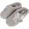 image:imageJessica Simpson Girls Plush Marshmallow Slide on House Slipper Clog With Memory FoamGrey