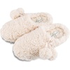 image:imageJessica Simpson Girls Plush Marshmallow Slide on House Slipper Clog With Memory FoamIvory Pom