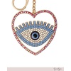 image:imageJessica Simpson Turquoise or Pave Crystal Bag Charm Keychain for WomenMulti Evil Eye