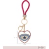 image:imageJessica Simpson Turquoise or Pave Crystal Bag Charm Keychain for WomenMulti Evil Eye