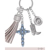 image:imageJessica Simpson Turquoise or Pave Crystal Bag Charm Keychain for WomenTurquoise Cross