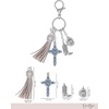 image:imageJessica Simpson Turquoise or Pave Crystal Bag Charm Keychain for WomenTurquoise Cross