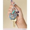 image:imageJessica Simpson Turquoise or Pave Crystal Bag Charm Keychain for WomenTurquoise Horse Shoe