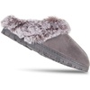 image:imageJessica Simpson Womens Faux Fur Clog  Comfy Furry Soft Indoor House Slippers with Memory FoamGrey