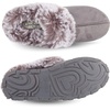 image:imageJessica Simpson Womens Faux Fur Clog  Comfy Furry Soft Indoor House Slippers with Memory FoamGrey