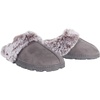 image:imageJessica Simpson Womens Faux Fur Clog  Comfy Furry Soft Indoor House Slippers with Memory FoamGrey
