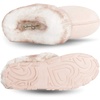 image:imageJessica Simpson Womens Faux Fur Clog  Comfy Furry Soft Indoor House Slippers with Memory FoamPink