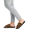 image:imageJessica Simpson Womens Plush Faux Fur Fuzzy Slide on Open Toe Slipper with Memory FoamLeopard