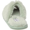 image:imageJessica Simpson Womens Plush Faux Fur Fuzzy Slide on Open Toe Slipper with Memory FoamMint