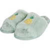 image:imageJessica Simpson Womens Plush Faux Fur Fuzzy Slide on Open Toe Slipper with Memory FoamMint